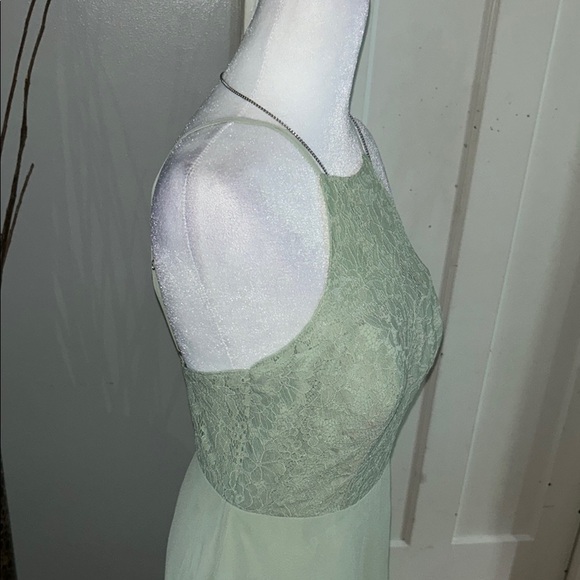 Azazie Green Halter Sundress for Prom - Picture 5 of 12